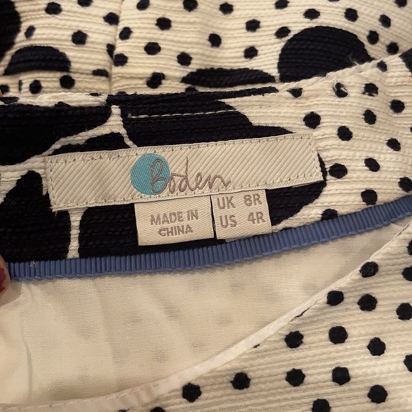 Boden Sierra Floral Print Textured Dress - Picture 10 of 12